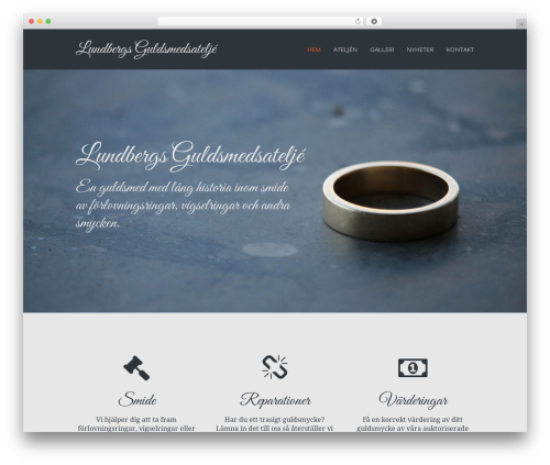 Xone WordPress page theme - lundbergsguld.se