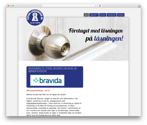 Ystads Låsservice WordPress theme - lasservice.se