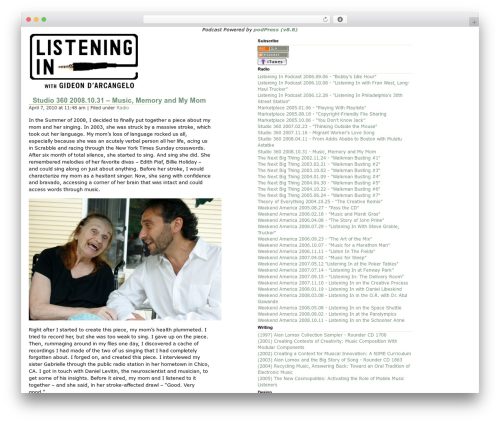 Almost Spring theme WordPress - listeningin.org