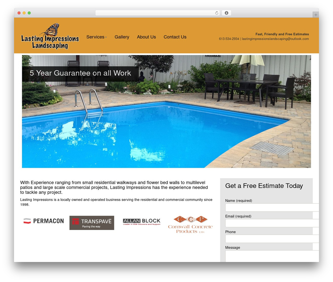 Beam Local Framework theme WordPress - lastingimpressionslandscaping.ca