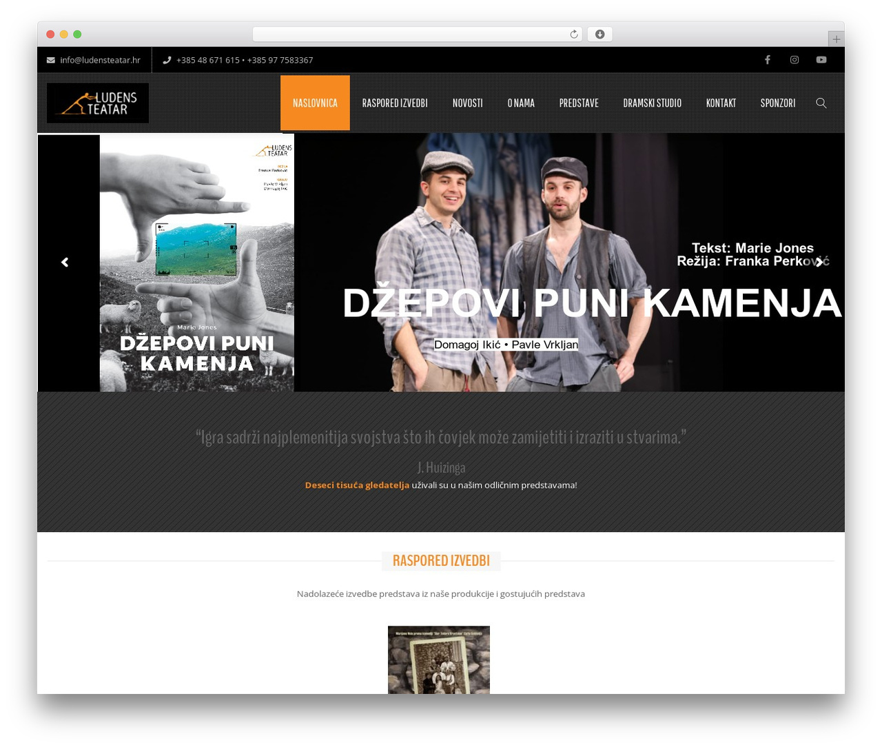 Creativo Theme WP theme - ludensteatar.hr