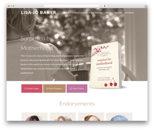 Divi theme WordPress - lisajobaker.com/surprised-by-motherhood
