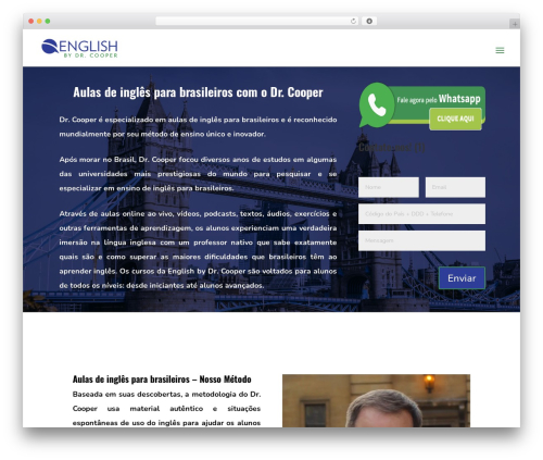 Divi theme WordPress - englishbydrcooper.com