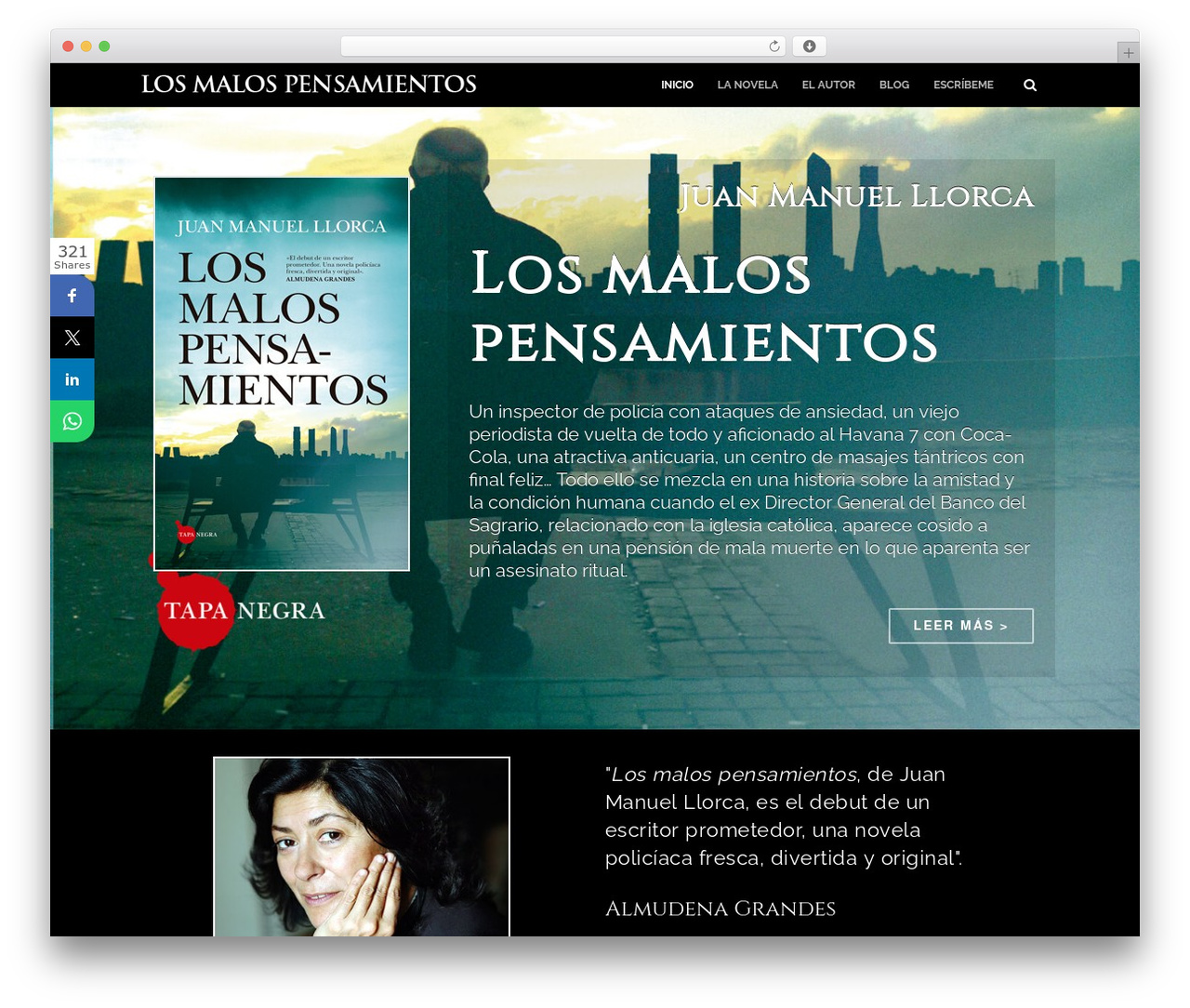 DMS WordPress theme - losmalospensamientos.es