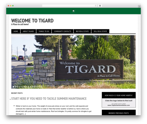 Genesis theme WordPress - liveintigard.com