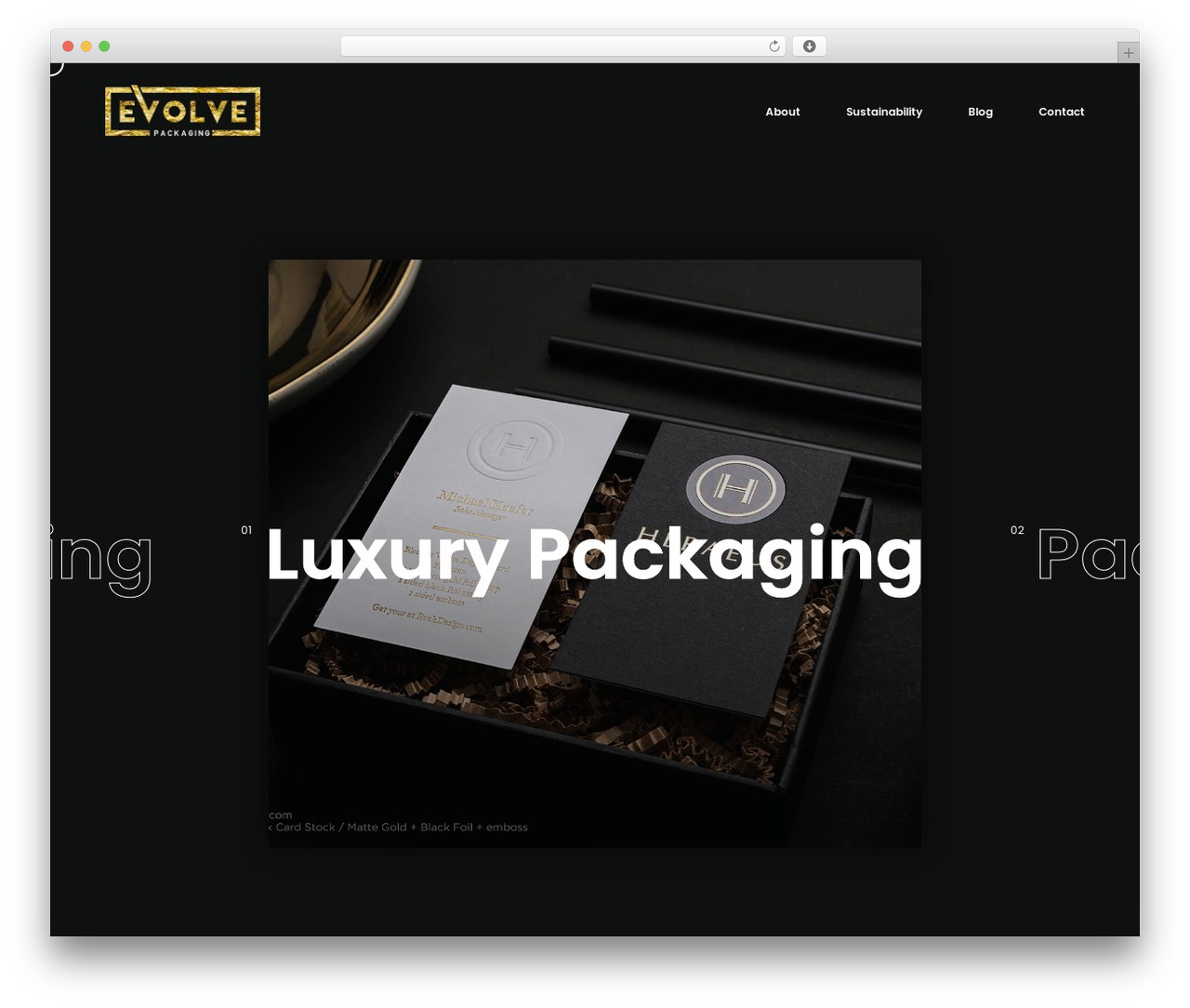 Grenada theme WordPress - evolve-packaging.co.uk