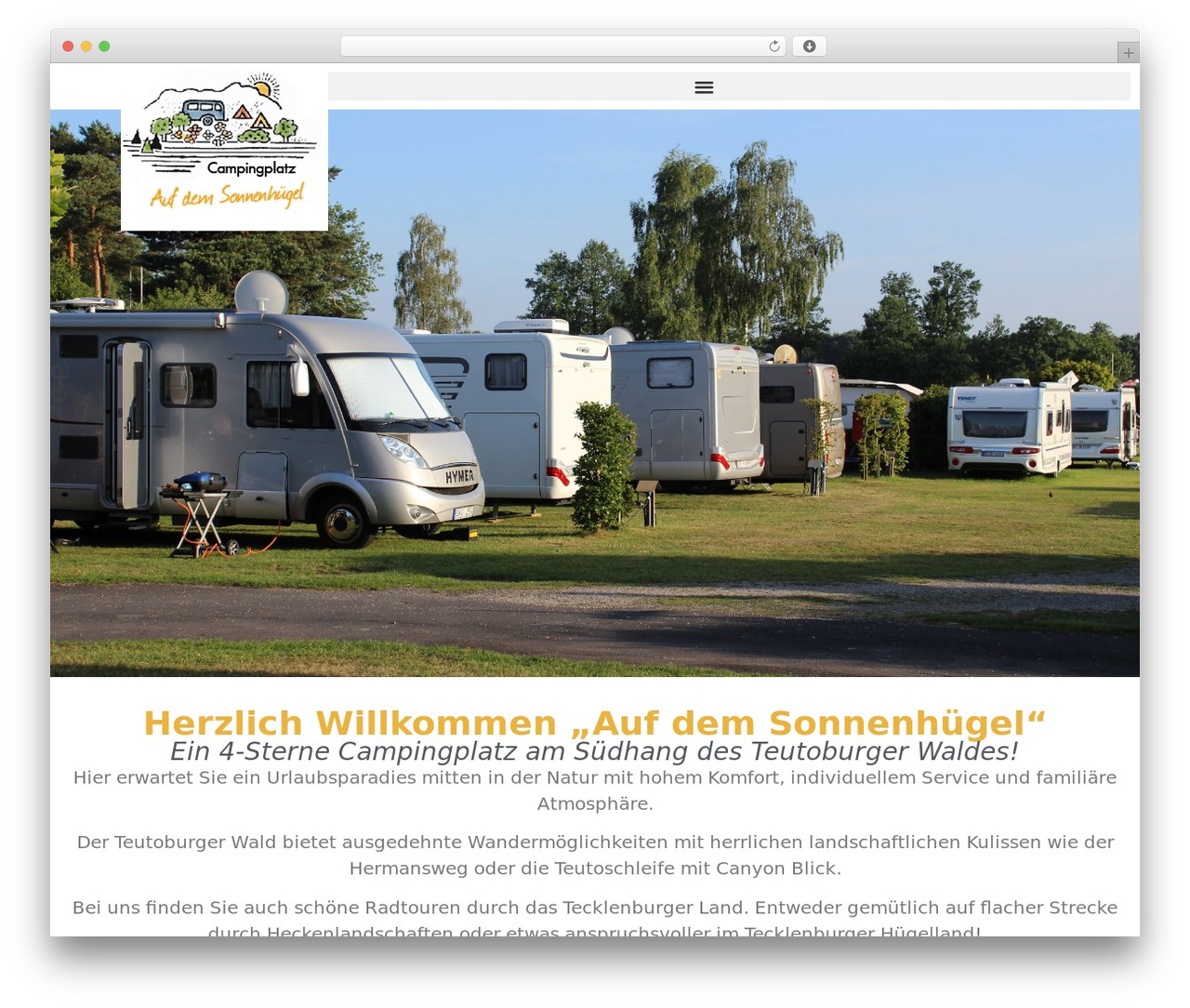Hello Elementor WordPress theme - sonnenhuegel-camping.de