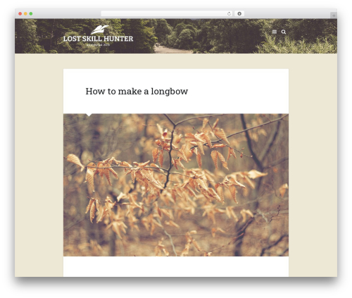 Scribo WordPress theme - lostskillhunter.com