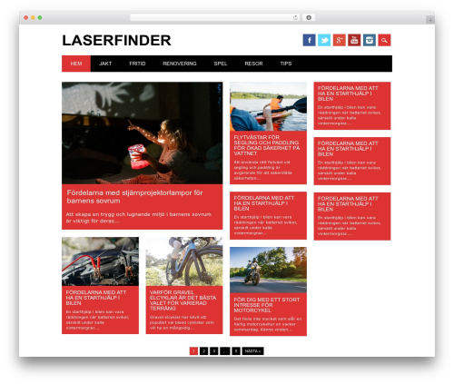 Surfarama WordPress theme design - laserfinder.se Surfarama WordPress theme design - laserfinder.se