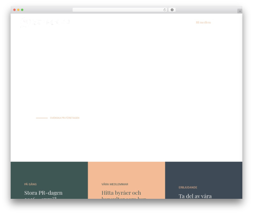 The Sceleton theme WordPress theme - svenskpr.se