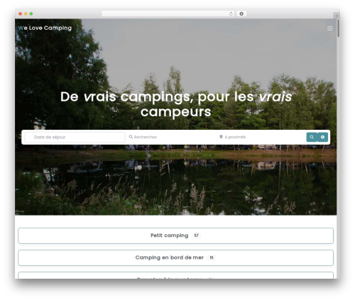 Theme WordPress BlockStrap - www.we-love-camping.com
