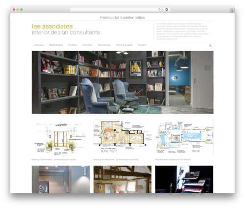 WordPress theme Architekt Theme - leedesign.co.uk