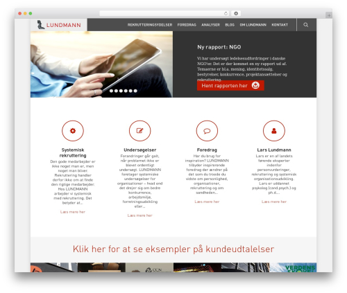 WordPress theme Lundmann - lundmann.dk