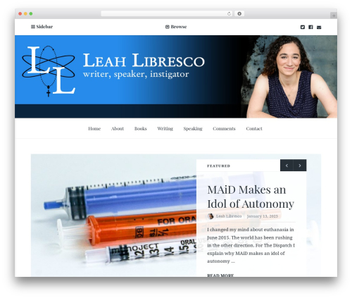 WordPress theme Baseline - leahlibresco.com