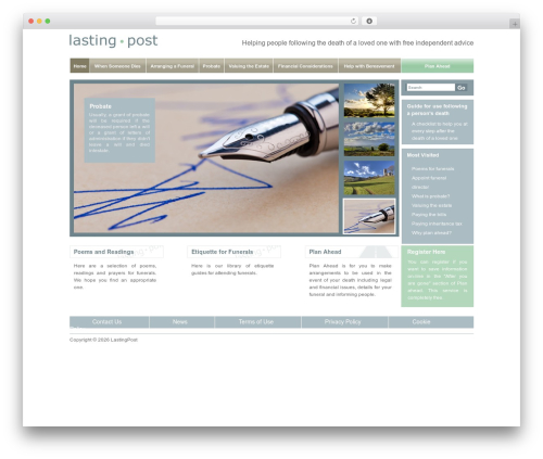 WordPress theme Catalyst - lastingpost.com
