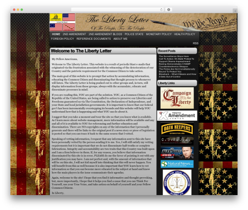 WordPress theme Easel - libertyletter.org