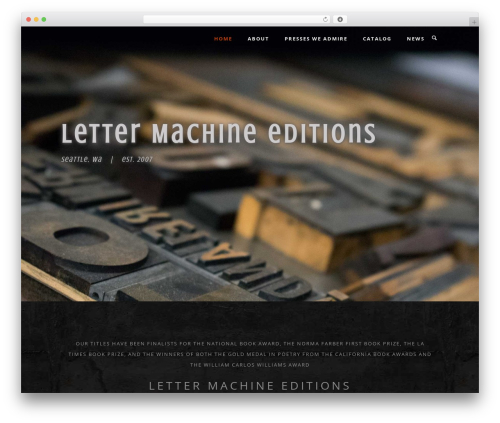 WordPress theme Namo - lettermachine.org