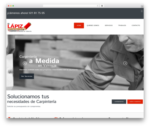 cherry WordPress theme - lapizcarpinteros.com