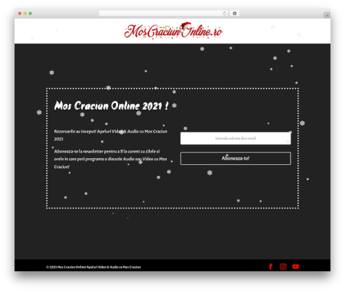 WP Snow Effect (wp-snow-effect) free WordPress plugin - moscraciunonline.ro WP Snow Effect (wp-snow-effect) free WordPress plugin - moscraciunonline.ro