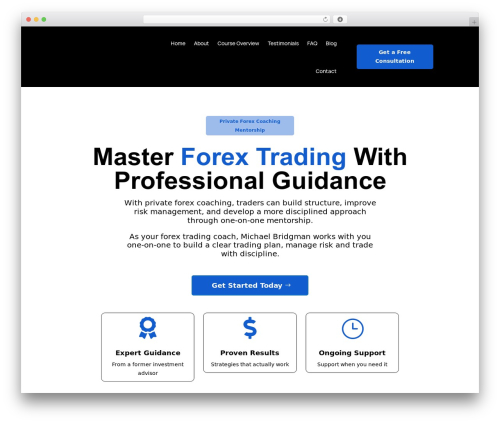 Website testimonials WordPress plugin - privateforexcoaching.com