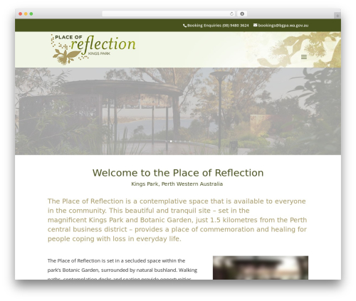 Divi mobile menu WordPress plugin - placeofreflection.org