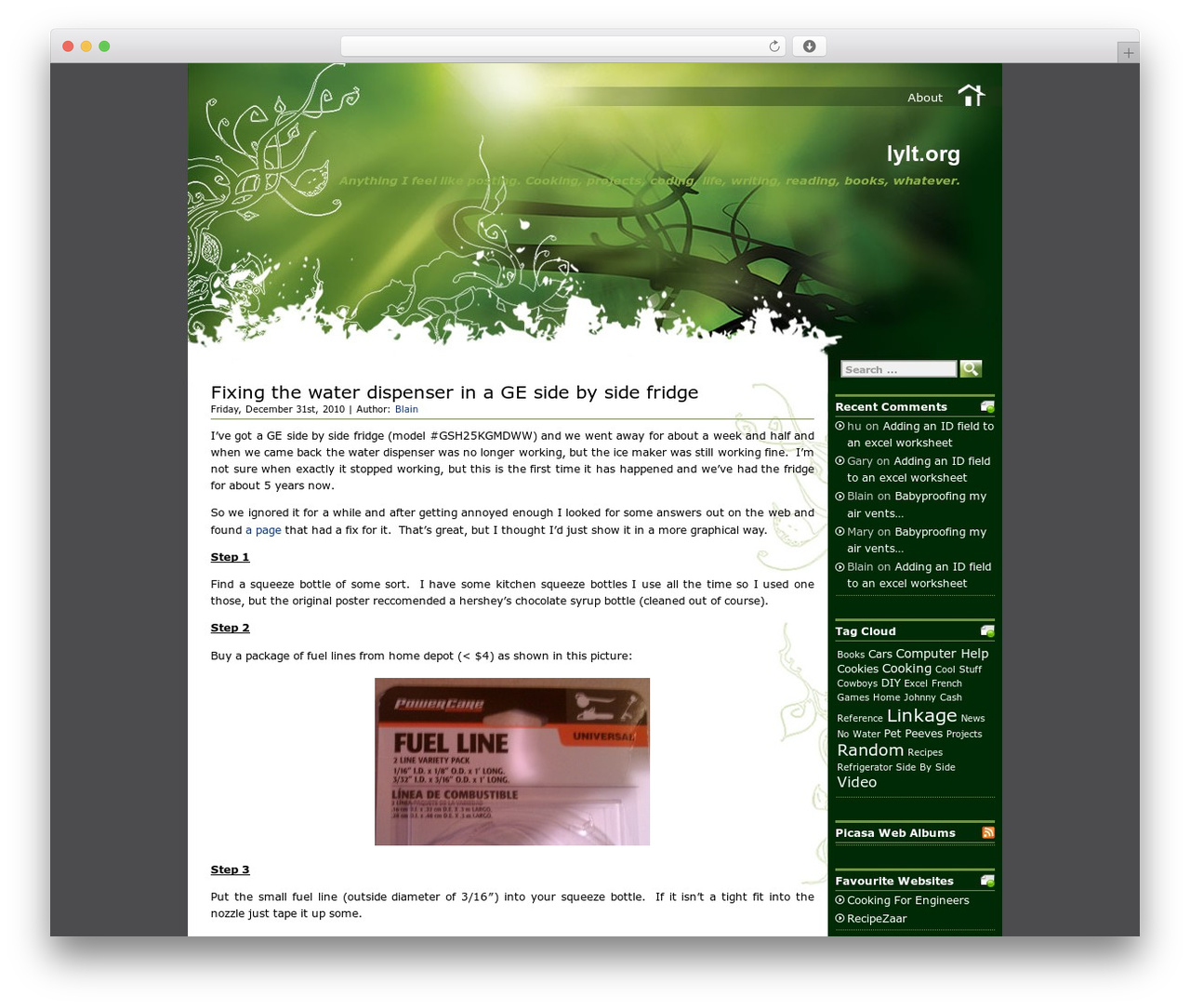 Green Light WordPress theme - lylt.org