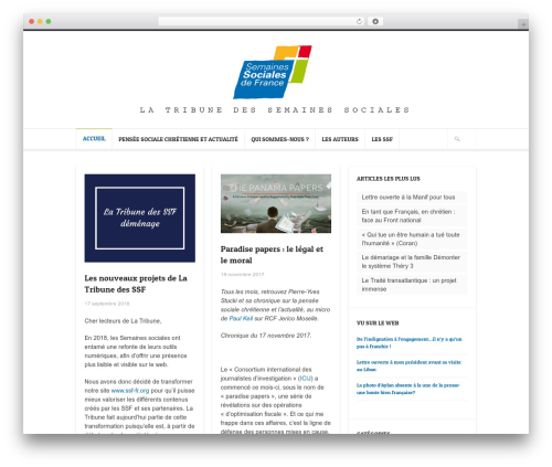 Hoarder theme WordPress - latribunedessemaines.fr