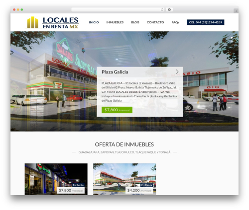 Hometown WordPress theme - localesenrenta.mx
