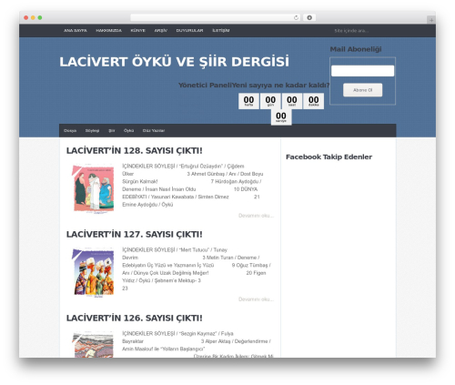 JustBlue WordPress theme - lacivertdergisi.com