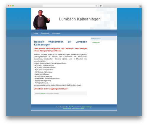 LiasBlueWorld WordPress theme - lumbach.de