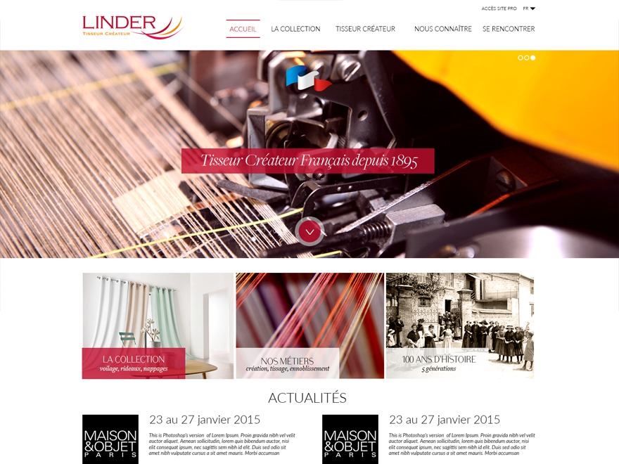 Linder WordPress page theme by korigan
