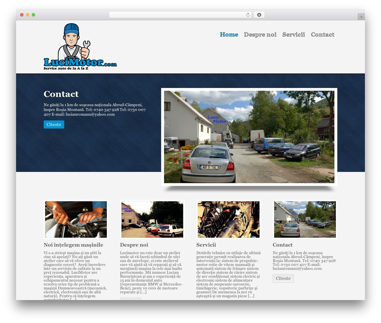 LuciMotor WordPress theme - lucimotor.com