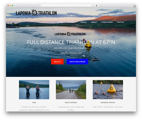 Optimizer best WordPress theme - laponiatriathlon.com