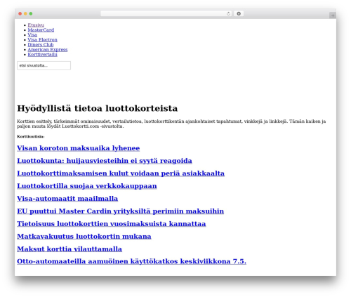 Dd formmailer WordPress plugin - luottokortti.com