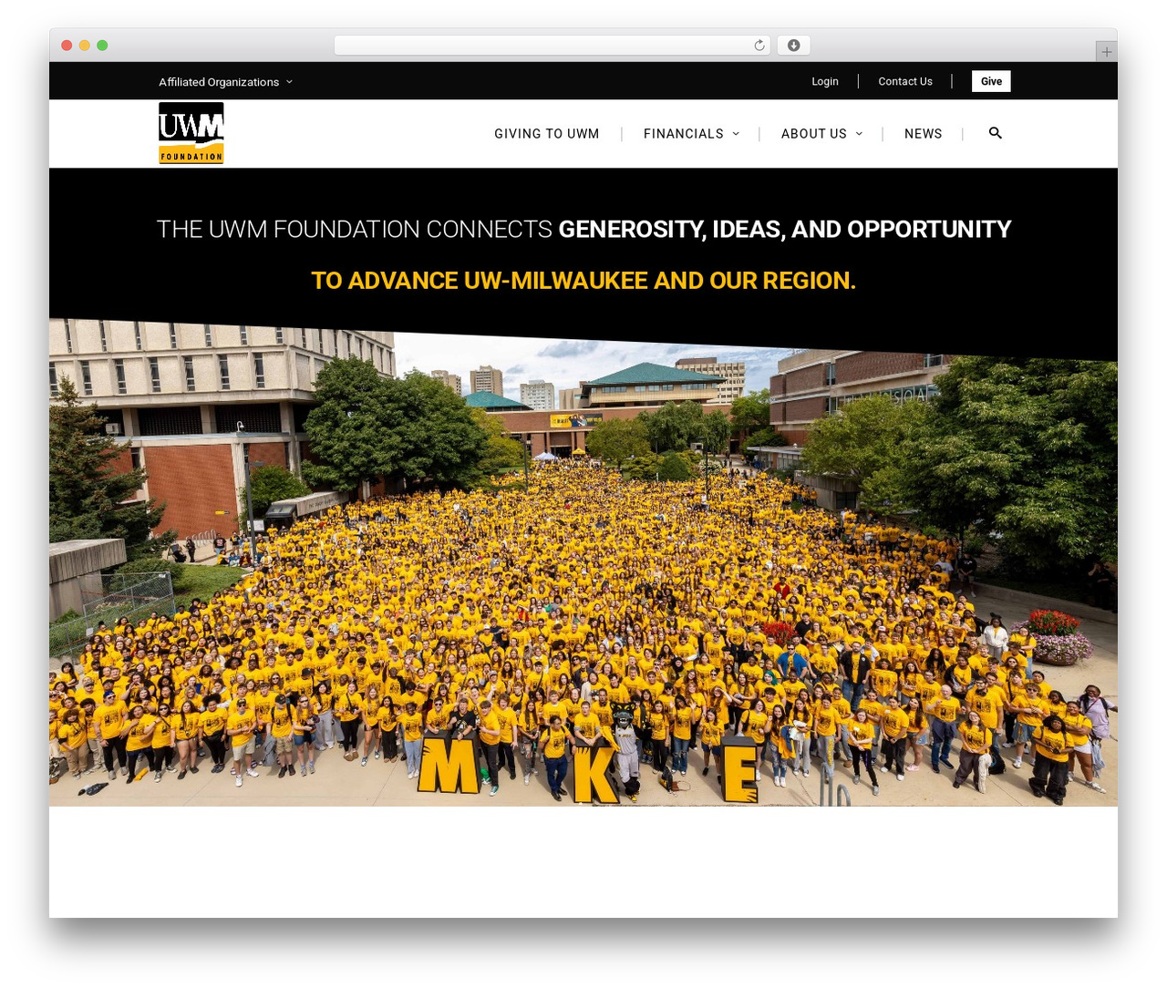 Ratio WordPress theme - uwm.foundation