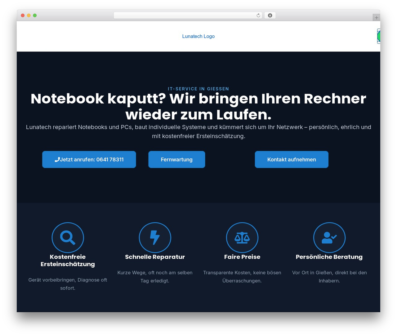 Responsive theme WordPress free - lunatech.de