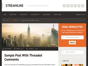 Streamline Child Theme WordPress theme