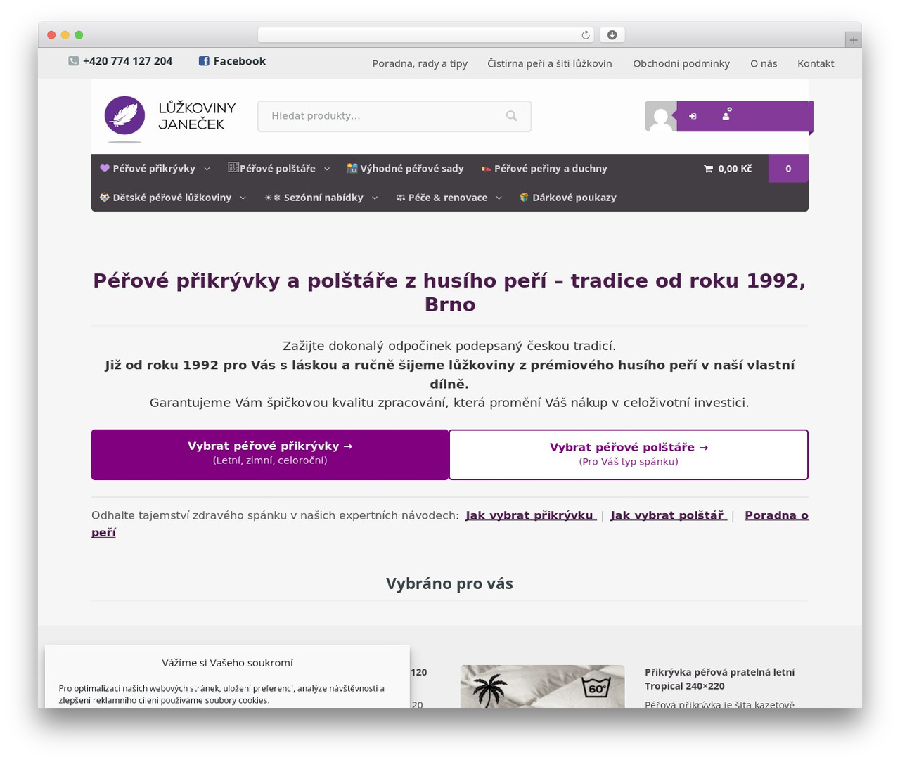 Superstore WordPress shop theme - luzkoviny-janecek.cz