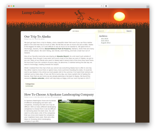 Theme WordPress Evening Sun - lumpgallery.com
