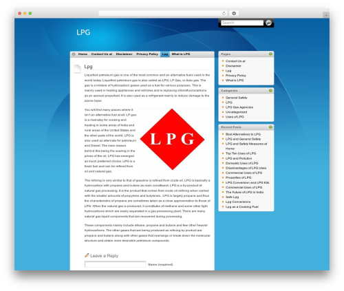 Theme WordPress iTheme - lpg.in