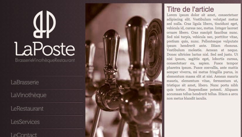 Theme WordPress La Poste by Amaury BALMER