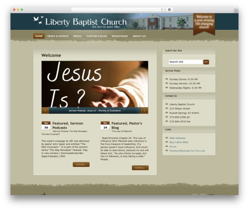 Theme WordPress WP Church - lbc-rs.org