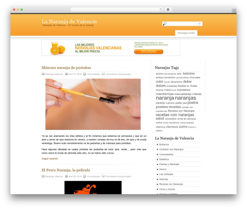 Vesper WordPress page theme - lanaranjadevalencia.es Vesper WordPress page theme - lanaranjadevalencia.es