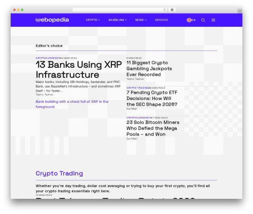 Webopedia theme WordPress - www.webopedia.com