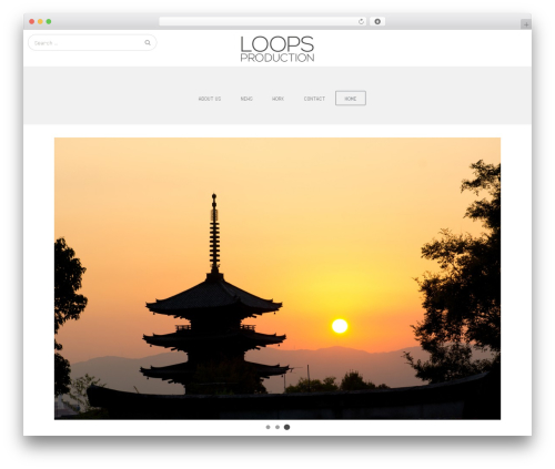 WordPress theme GK Portfolio - loops-pro.com