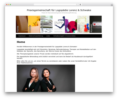 WordPress theme praxis-theme - logopaedische-praxis-mitte.de