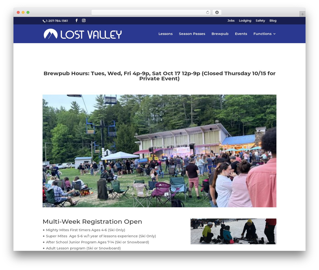 WordPress theme Divi - lostvalleyski.com