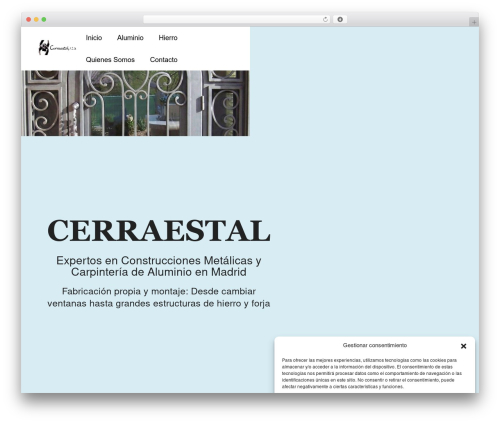 WordPress theme GeneratePress - cerraestal.es