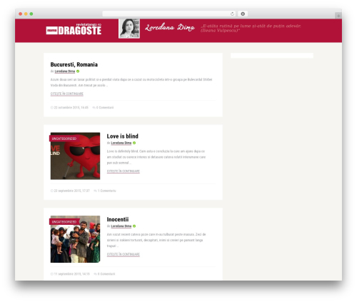 WordPress theme The Frog - loredana.revistatango.ro