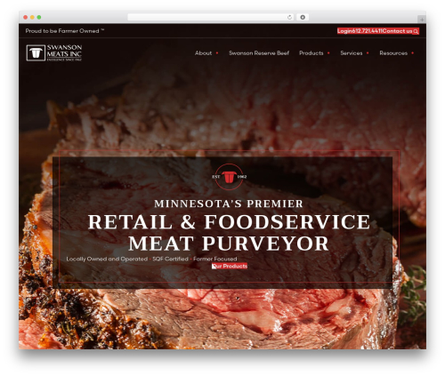 WordPress website theme Beaver Builder Theme - swansonmeats.com